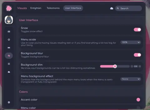 Maple User Interface panel on a collapsed, icon-only sidebar layout
